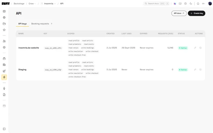 A website for any page in the roster